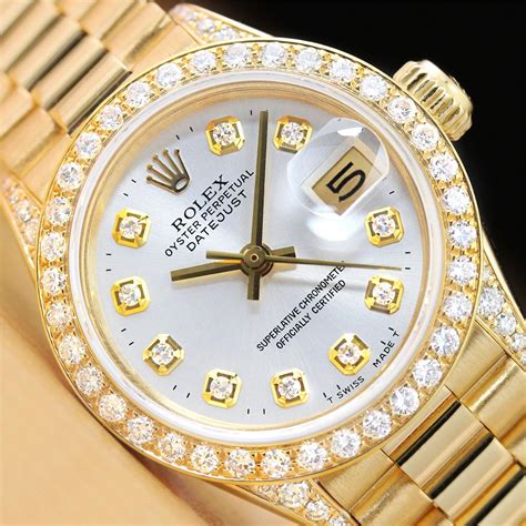 womens gold rolex presidential|18k gold ladies rolex watch.